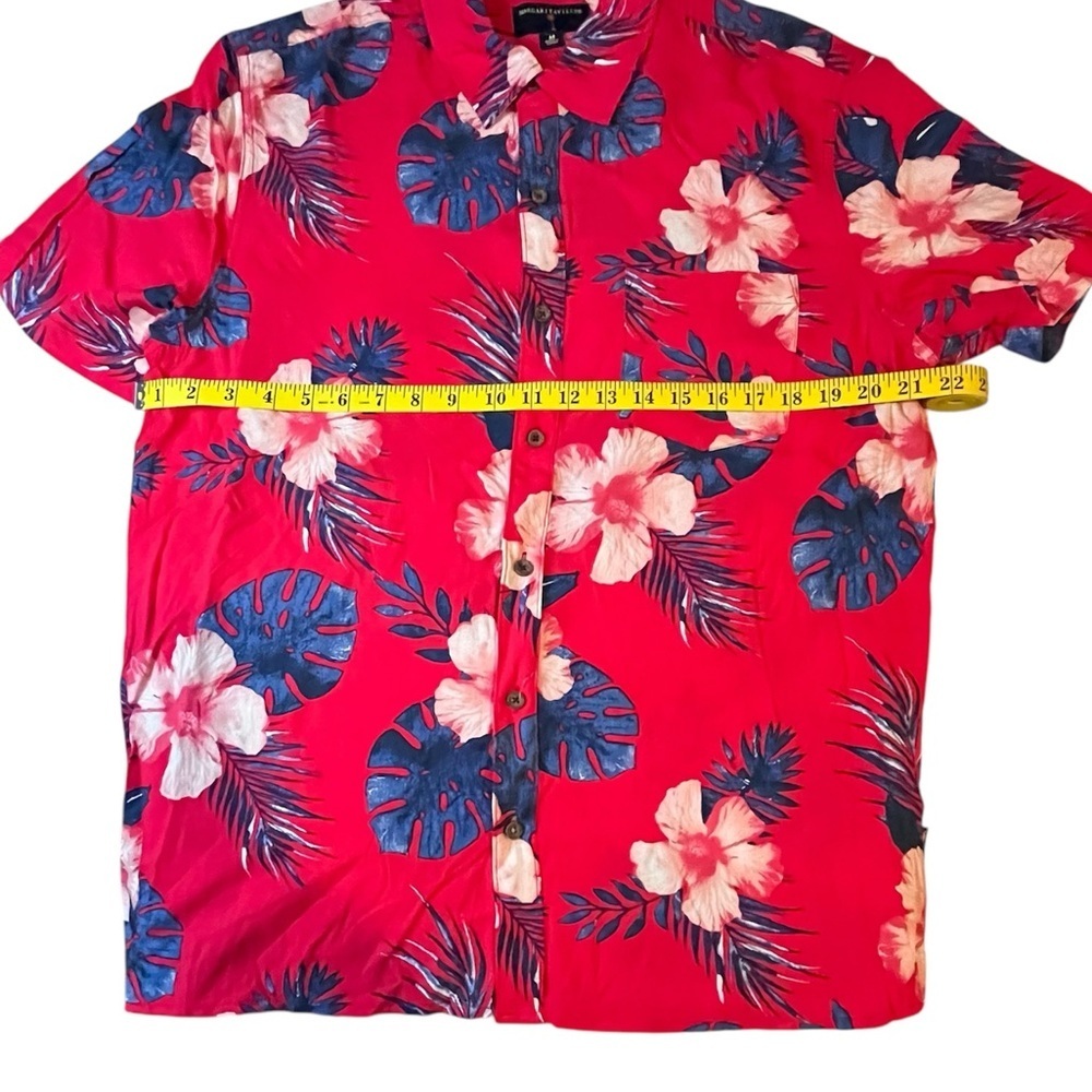 Men's Margaritaville Rayon Button-Down Shirt, Size Medium - Picture 3 of 9